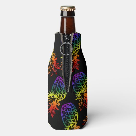 Koelere regenboogananas flesjeskoeler (Fles Achterkant)