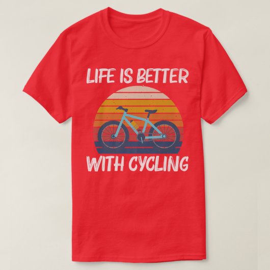 Koelfietsontwerp voor vrouwen die fietsen C T-shirt (Design voorkant)