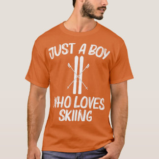 Koelgans voor jongens Kinder skischoenen T-shirt