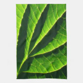 Koelgroen blad theedoek (Verticaal)