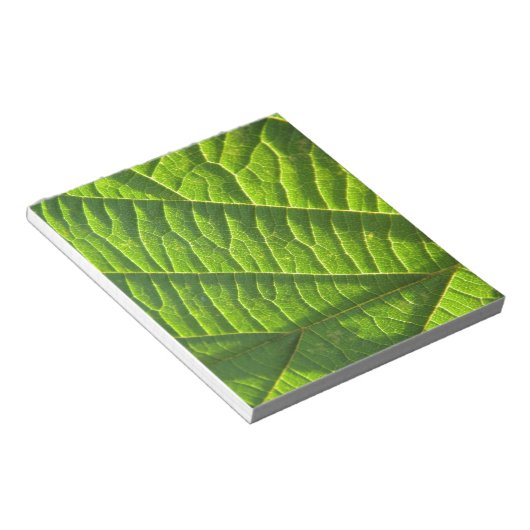 Koelgroene afdruk notitieblok (Schuin)