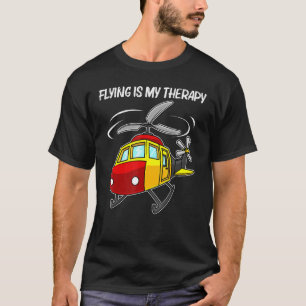 Koelhelikopter voor mannen helikopter P T-shirt