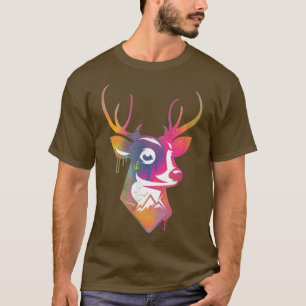 Koelherten, wild dierlijk anker, wandelaar, kamper t-shirt