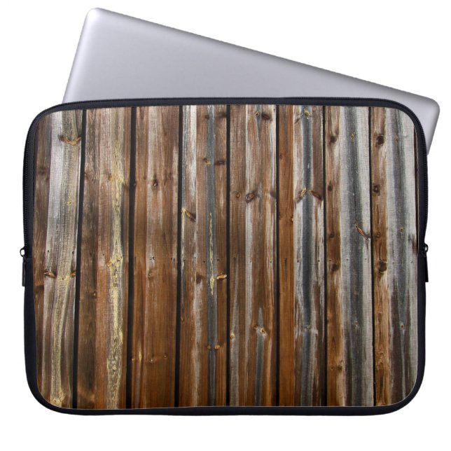 Koelhoutextuur Laptop Sleeve (Voorkant)