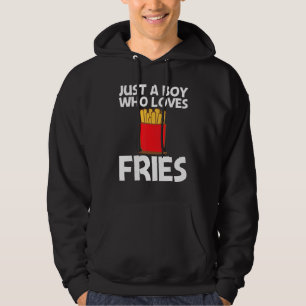 Koelijke friet voor jongens kinderen fastfoodgerec hoodie