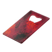 Koeling Red Hot Lava Kredietkaart Flessenopener (Achterkant Gekanteld)