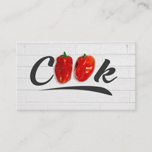 Koelinstructies / Chef Visitekaartje (Voorkant)