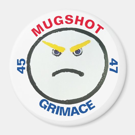 Koelkast knop GRIMACE MUGSHOT Magneet (Voorkant)
