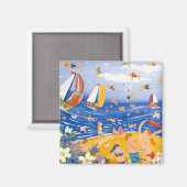 Koelkast Kunst: Beachy Treats Magneet (Voorkant / Achterkant)