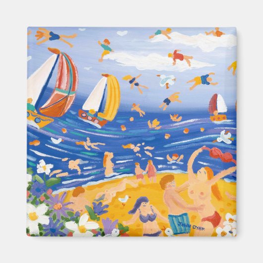 Koelkast Kunst: Beachy Treats Magneet (Voorkant)