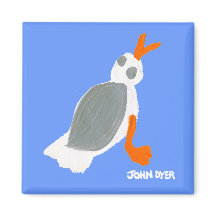 Koelkast Kunst: Zeemeeuw