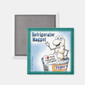 Koelkast Maggot Magnet Magneet (Voorkant / Achterkant)