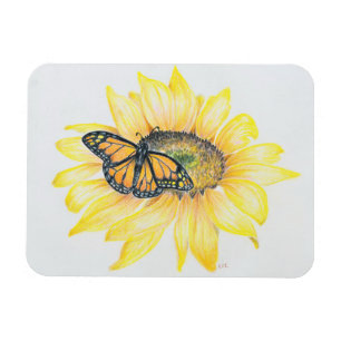 Koelkast Magneet Monarch & Zonnebloem