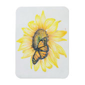 Koelkast Magneet Monarch & Zonnebloem (Verticaal)