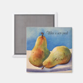 Koelkast Magneet - Peren (Voorkant / Achterkant)