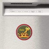 Koelkast Magnet, Naam Sjabloon, Schudslang Magneet (Insitu (Vaatwasser))