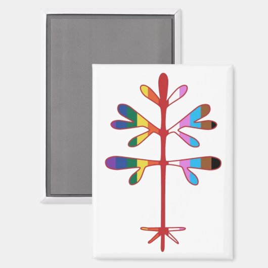Koelkastmagneet met Pride Sapling Magneet (Voorkant / Achterkant)