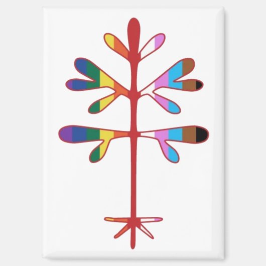 Koelkastmagneet met Pride Sapling Magneet (Voorkant)