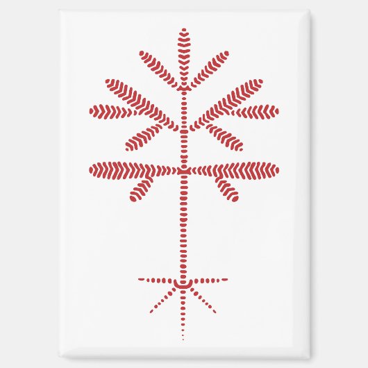 Koelkastmagneet met rode dop magneet (Voorkant)