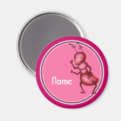 Koelkastmagneet, naam Sjabloon, schattige mier Magneet (Voorkant / Achterkant)