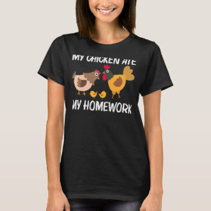 Koelkip voor kinderen - jongens - rooster voor kip t-shirt