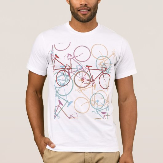 Koelkleurfietsen T-shirt (Voorkant)