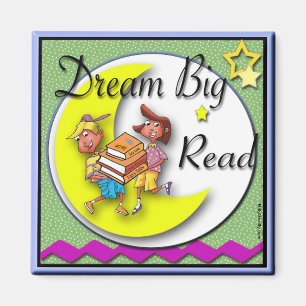 Koelmachine Magnet - Dream Big Read Magneet