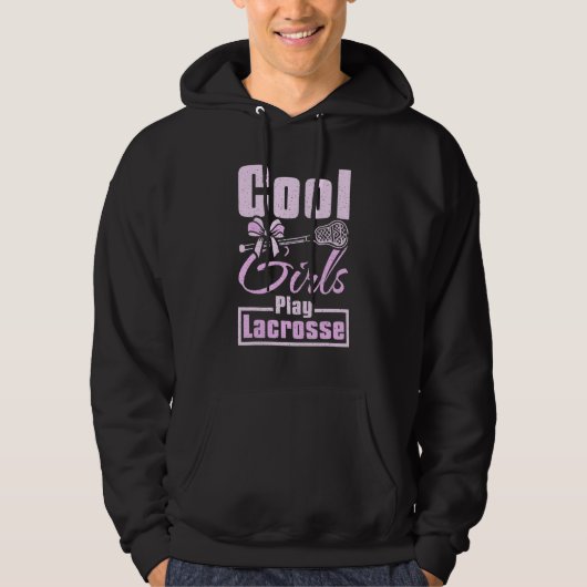 Koelmeisjes spelen Lacrosse Hoodie (Voorkant)