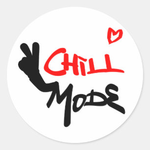 Koelmodus geactiveerd ronde sticker