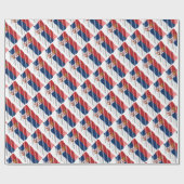 Koelpapier onder Servische vlag Cadeaupapier (Vlak)