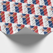 Koelpapier onder Servische vlag Cadeaupapier (Hoek)
