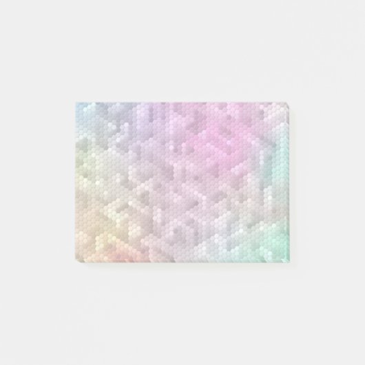 Koelregenboogkleurige mozaïek post-it® notes (Voorkant)
