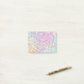 Koelregenboogkleurige mozaïek post-it® notes (Op bureau)