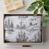 KOELSCHEPEN VAN OUDE TISSUEPAPIER (Geschenk)