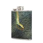 Koelslang Reptiellover met huideffect Heupfles (Links)