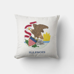 Koelstaat Illinois Flag Kussen