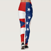 Koelstaat van de Mode van de vlag van Ohio Leggings (Achterkant)