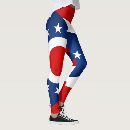Koelstaat van de Mode van de vlag van Ohio Leggings (Rechts)