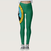 Koelstaat Washington Vlag Mode Leggings (Voorkant)