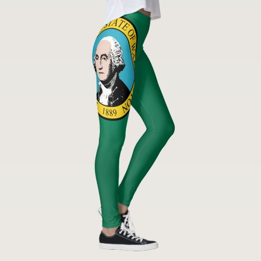 Koelstaat Washington Vlag Mode Leggings (Rechts)