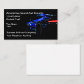 Koelste Automotive Audio En Beveiliging Visitekaartje (Voorkant / Achterkant)