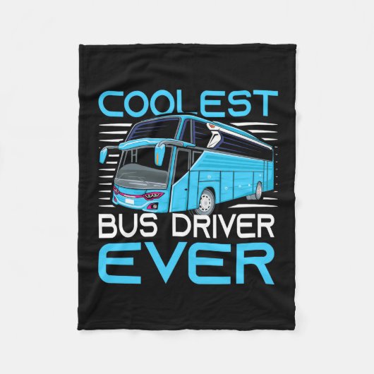 Koelste busdriver ooit fleece deken (Voorkant)