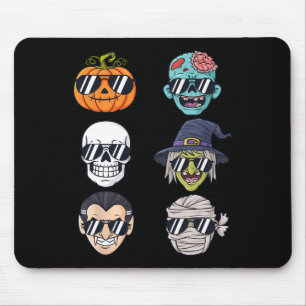 Koelste pomkin Halloween Skeleton Witch Vampire B Muismat