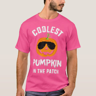 Koelste pompoen in de pleister met zonnebrillen vo t-shirt