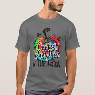 Koelste pompoen in het Stropdas-Dye-pompoen T-shirt