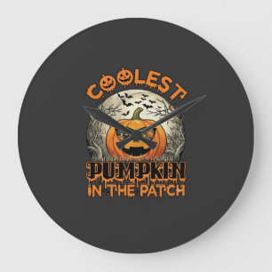 Koelste Pompoenveld Halloween Griezelige Zonnebril Grote Klok