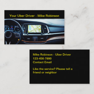 Koelste Uber-ritten bestel Zakelijke Kaarten Visitekaartje