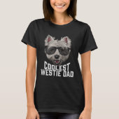 Koelste weesse pap West Highland White Terrier Dog T-shirt (Voorkant)
