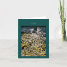 koelstoel nodigt wenskaart uit kaart