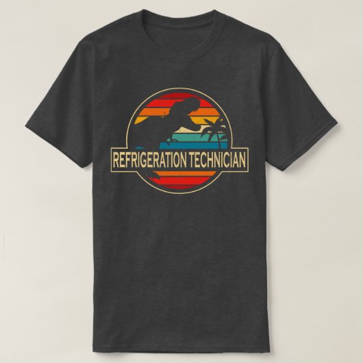 Koeltechnicus Dinosaurus T-shirt (Design voorkant)